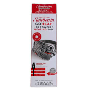 Sunbeam GO HEAT USB Powered Heating Pad with Belt